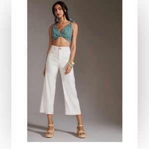 Maeve Colette Cropped Wide-Leg High Waist Denim.Excellent condition.Worn once.